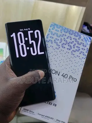 New Tecno Camon 40 Pro 5G 256 GB Black