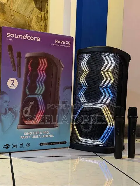Anker Soundcore Rave 3S AI Party Speaker 200W, AI Vocal Removal,200W