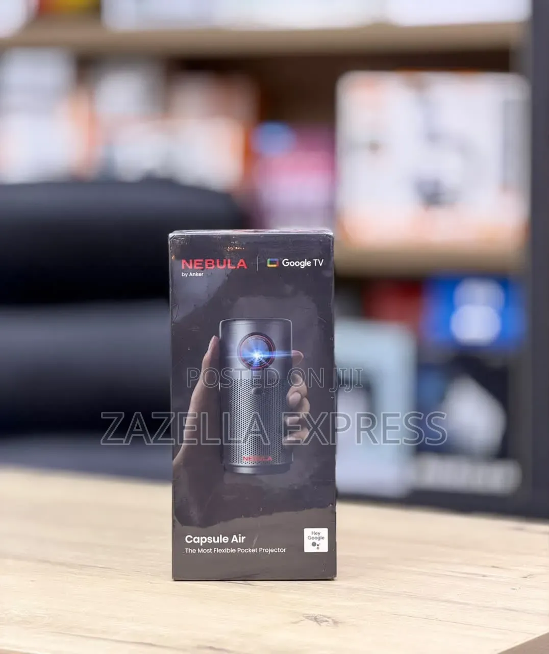 Nebula Capsule Air Google TV Projector, Officially Licensed Netflix