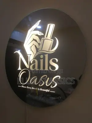 Branded Nail and Saloon Mirror