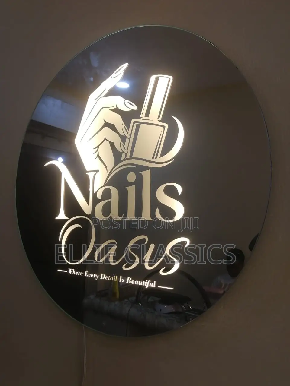 Branded Nail and Saloon Mirror