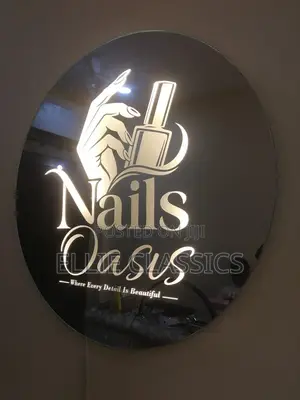 Branded Nail and Saloon Mirror