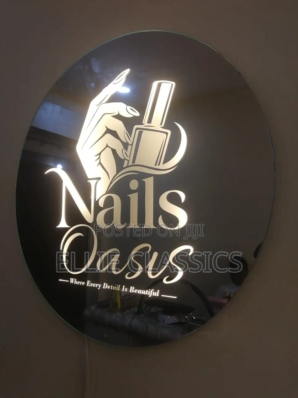 Branded Nail and Saloon Mirror