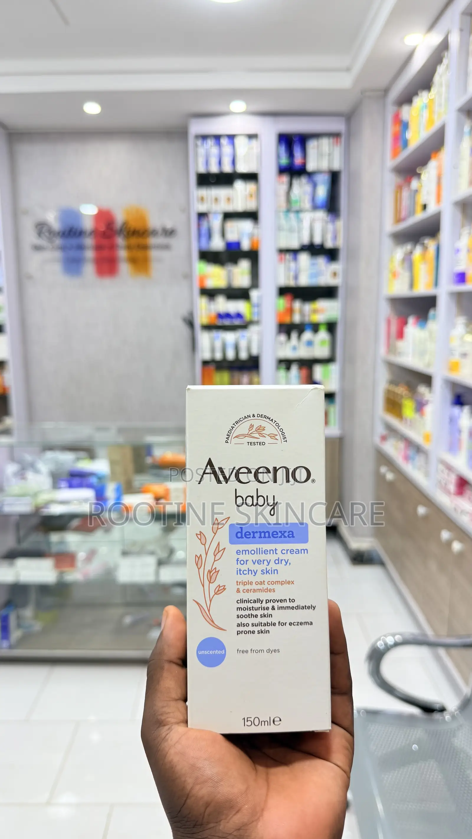 Aveeno Baby Dermexa Emollient Cream for Very Dry Itchy Skin 150mls