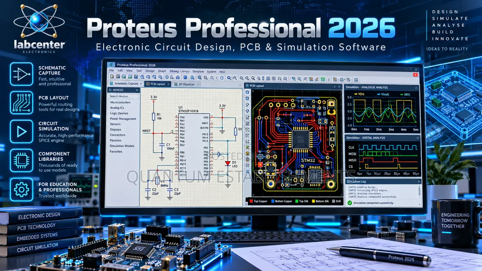 Proteus Professional 2026 |Electronic Circuit Design, PCB & Simulation