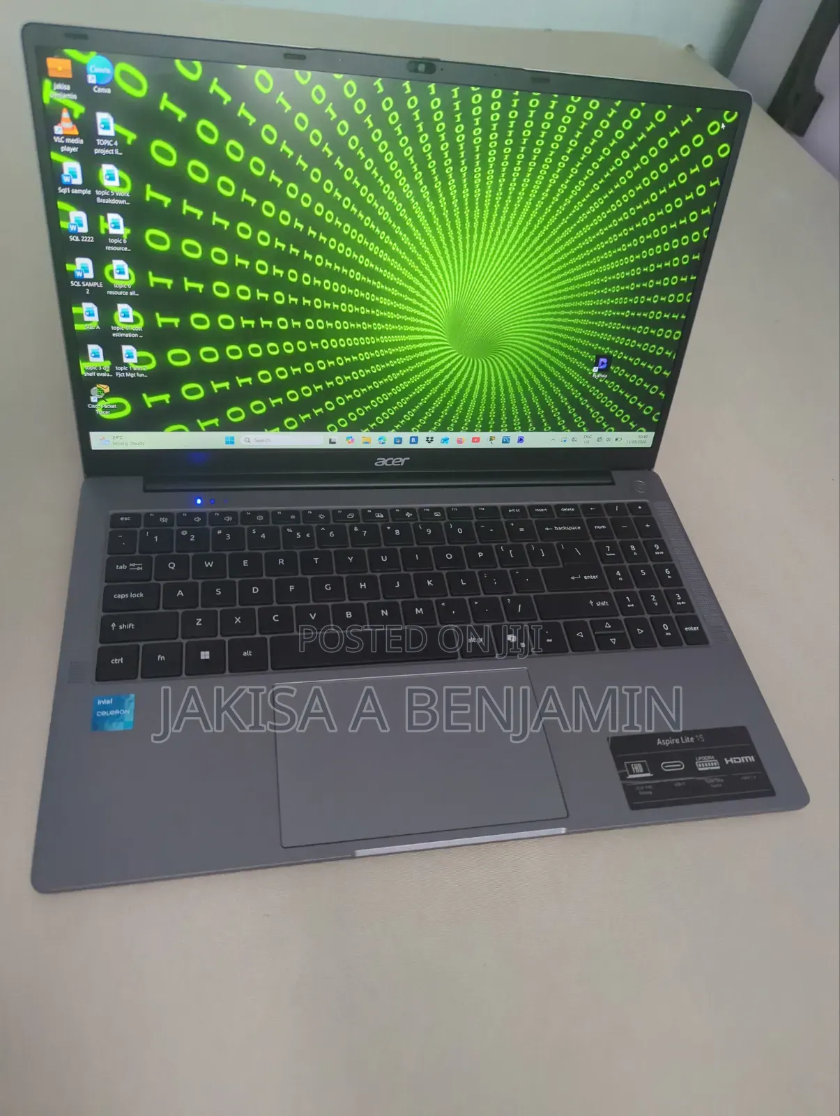 Laptop Acer Aspire 15 4GB Intel SSD 128GB