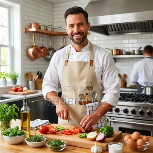 Aprons for Men Women With Pockets, Waterproof Adjustable