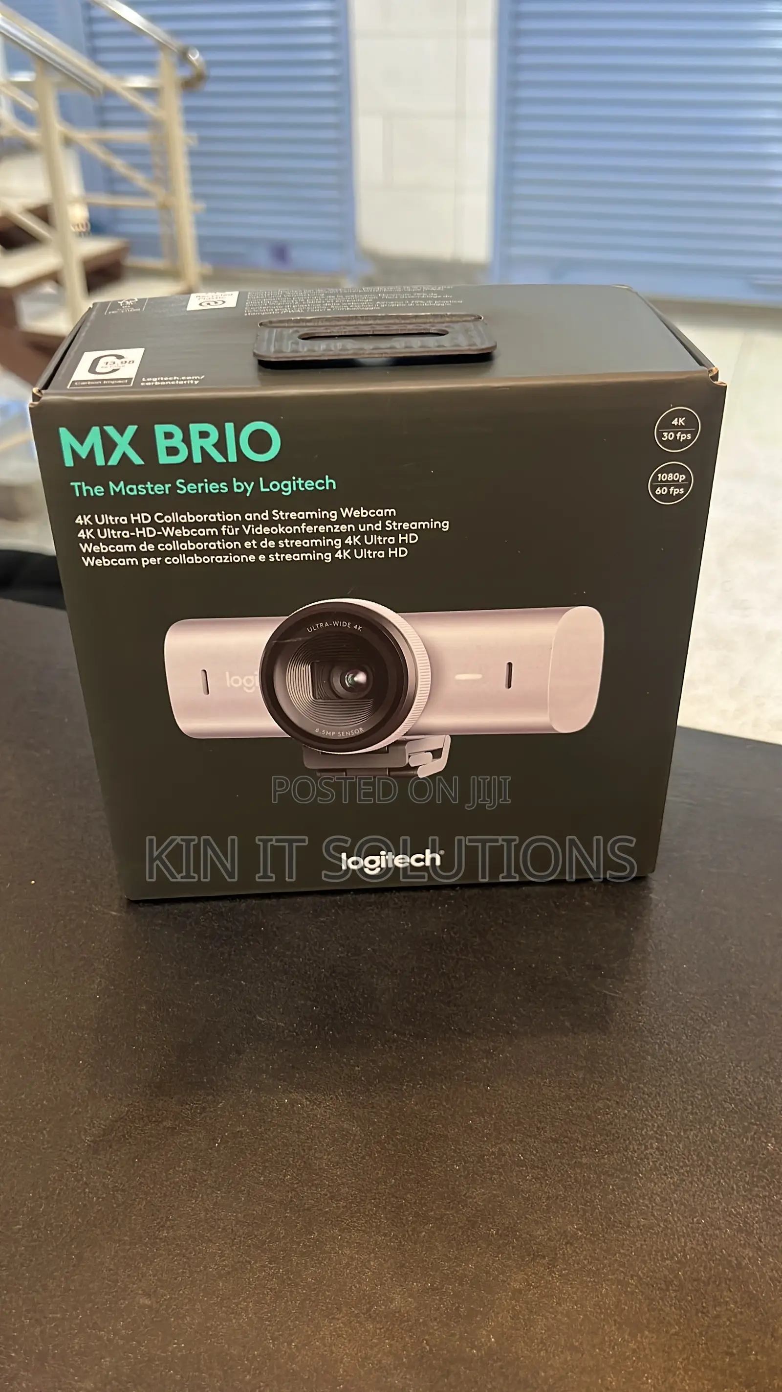 Logitech Brio Webcam.