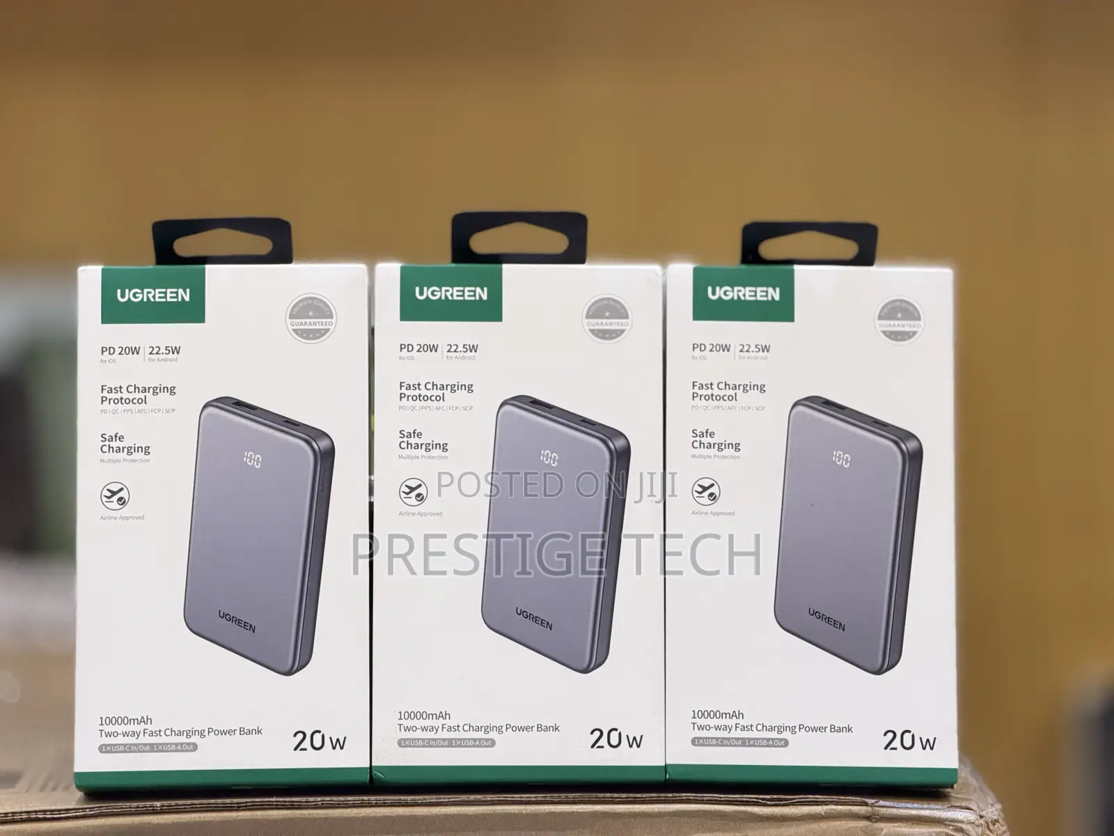 Ugreen 10000mah 20W Zapix Series Two-Way Fast Charging Power Bank