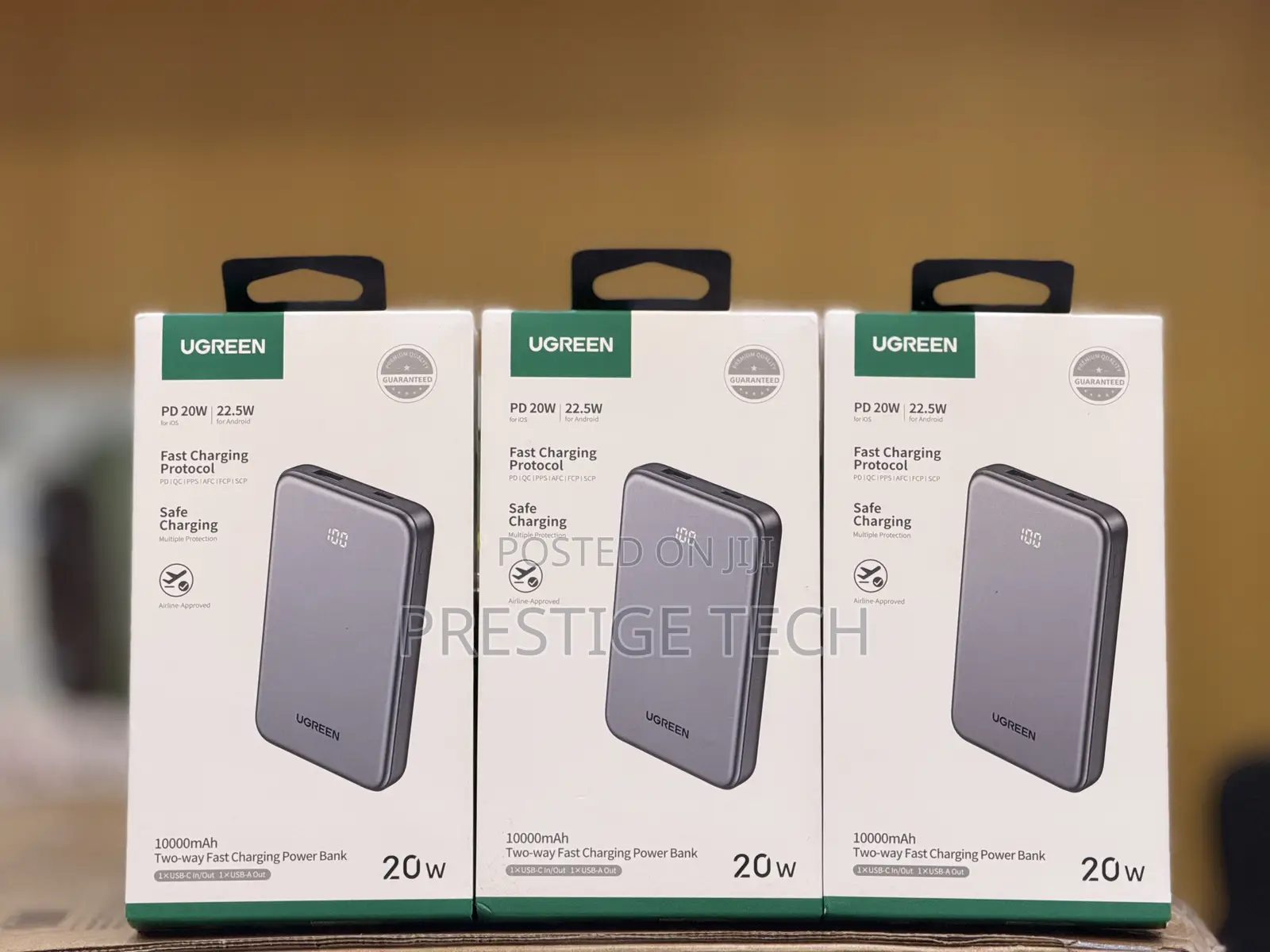Ugreen 10000mah 20W Zapix Series Two-Way Fast Charging Power Bank