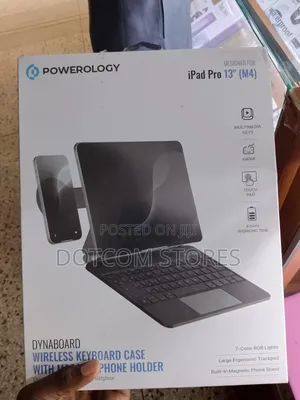 Powerology DynaBoard Wireless Keyboard Case With MagSafe Phone Holder