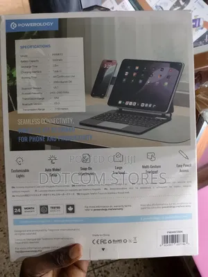 Powerology DynaBoard Wireless Keyboard Case With MagSafe Phone Holder
