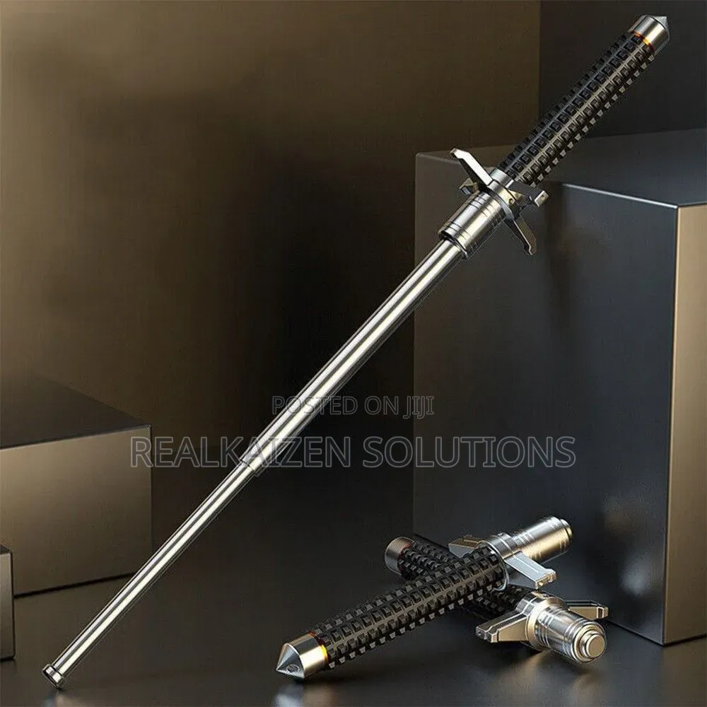 Telescopic Stick With Glass Breaker | Durable Metal Emergency Baton