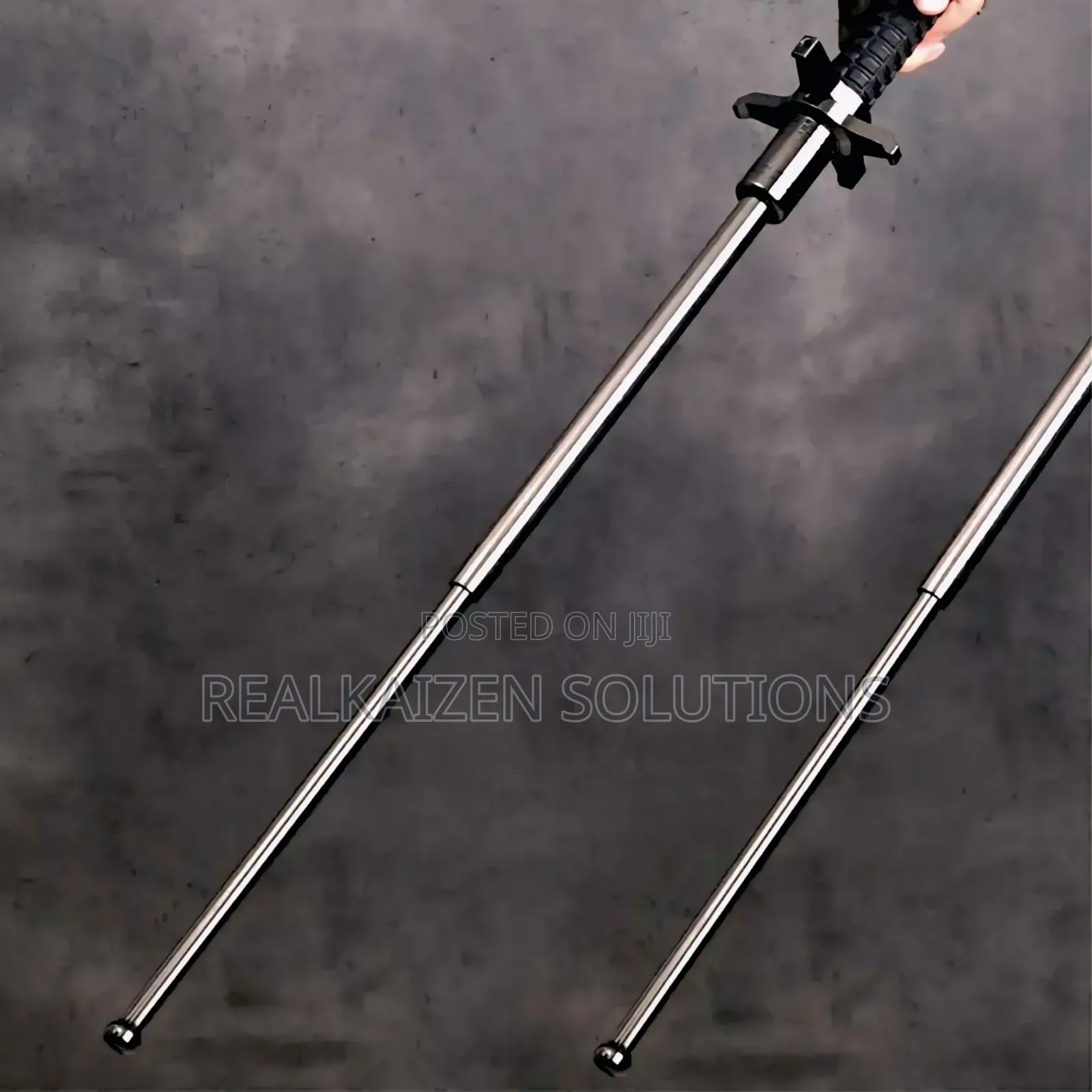 Telescopic Stick With Glass Breaker | Durable Metal Emergency Baton