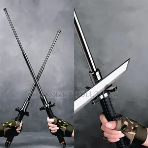 Telescopic Stick With Glass Breaker | Durable Metal Emergency Baton