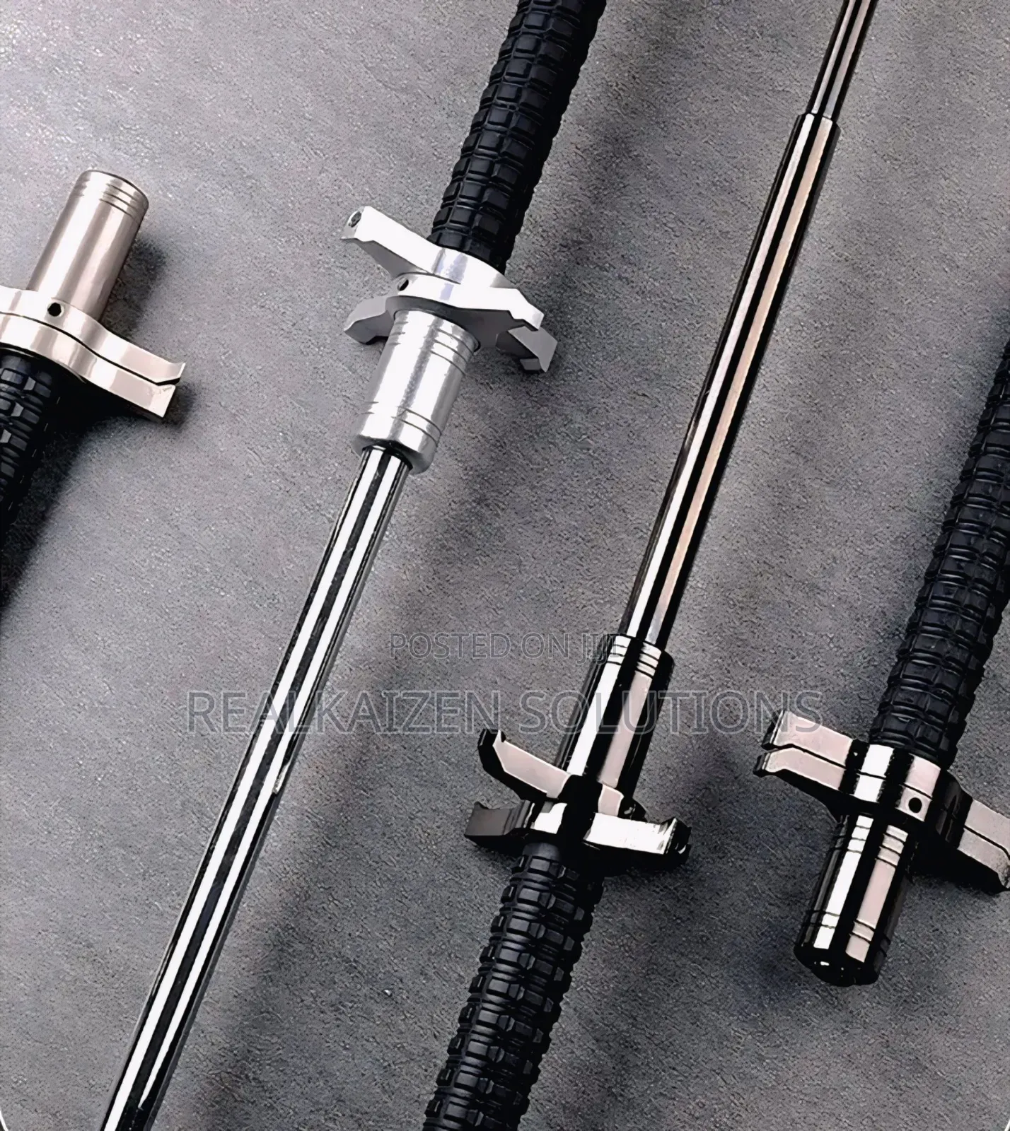 Telescopic Stick With Glass Breaker | Durable Metal Emergency Baton