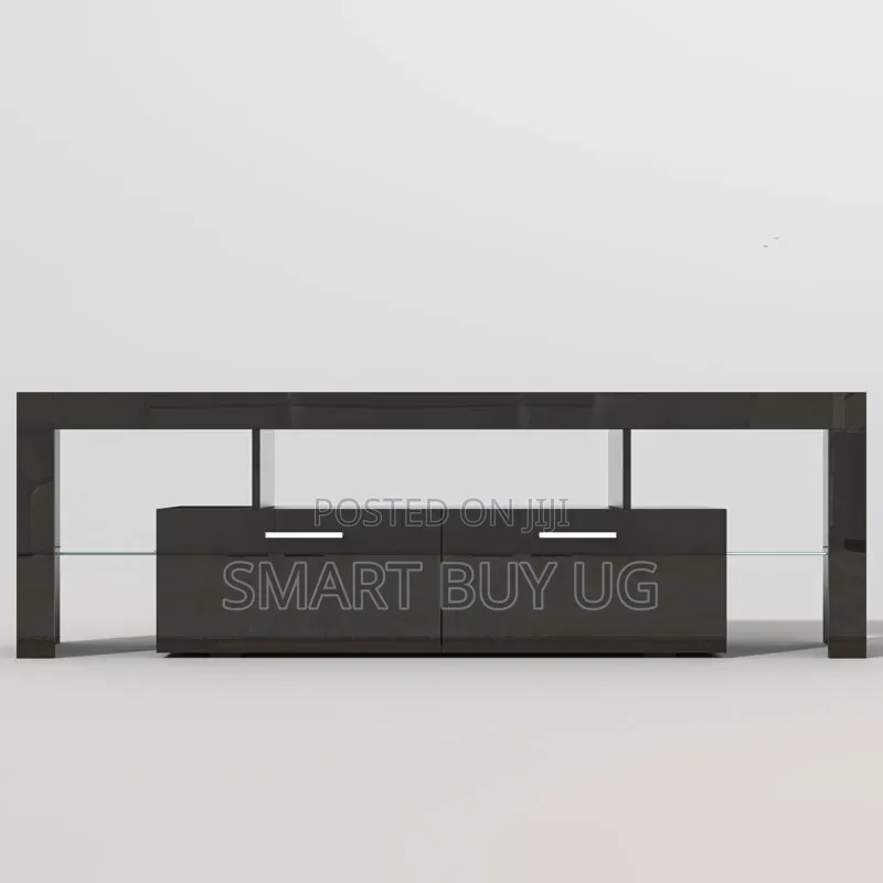 Storage Tvstand 1.8m Wooden TV Stand Storage Black