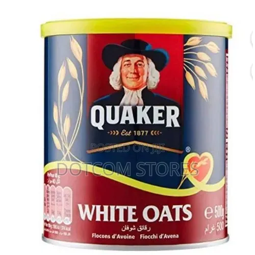 Quaker White Oats Tin - 500gm