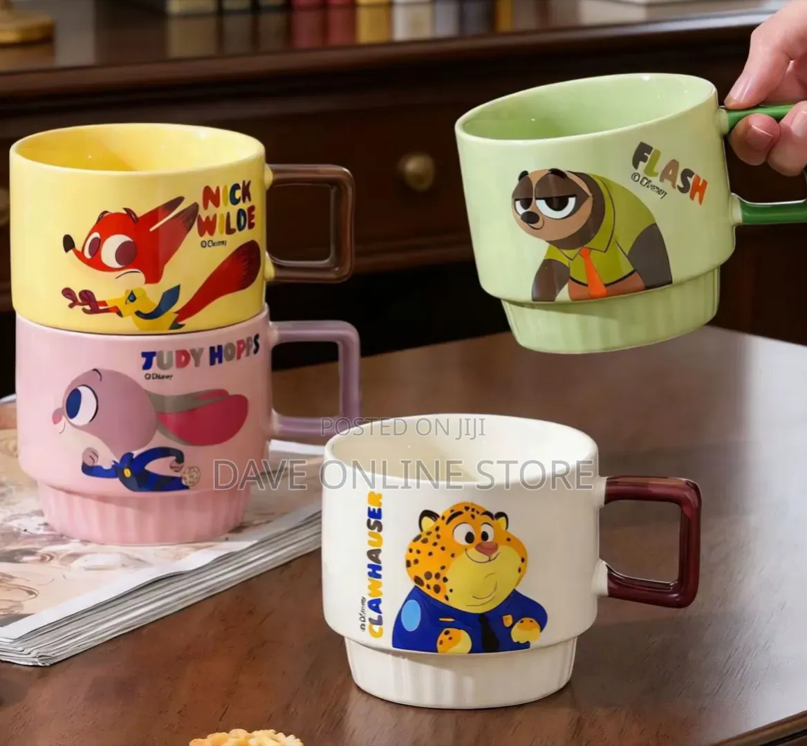 4pc Zootopia Characters Cups