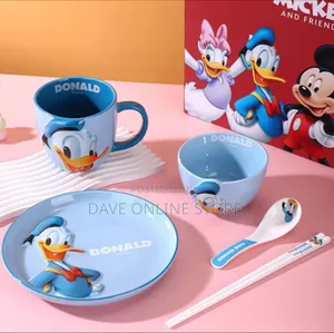 3D Donald Duck Porcelain Dinner Sets