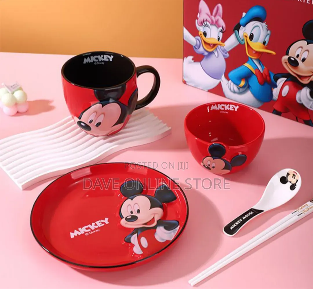 3D Mickey Mouse Porcelain Dinner Sets