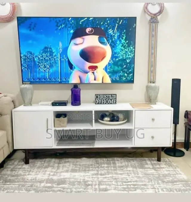 White Tvstand | Wall Unit TV Stands | TV Stand Unit | Storage 5ft