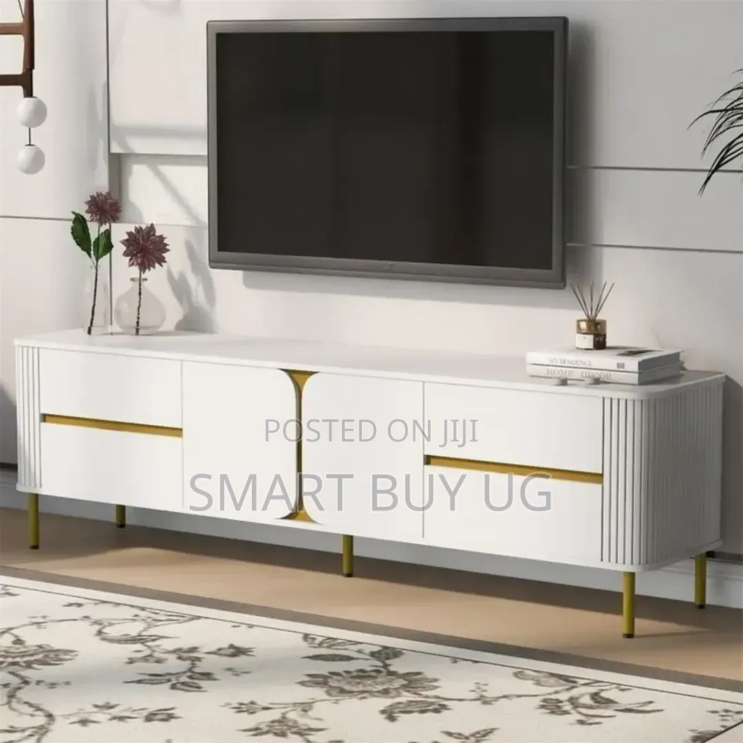TV Stand Unit 6ft White Tvstand Wall Unit White