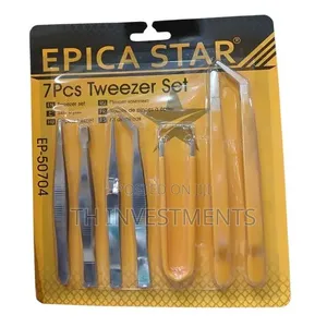 7pcs Anti Static Stainless Steel Precise Tweezers Repair Tools