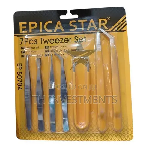 7pcs Anti Static Stainless Steel Precise Tweezers Repair Tools