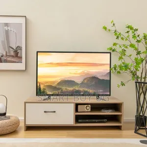 Simple Tvstand 1.2m TV Stands With Drawers Storage Brown