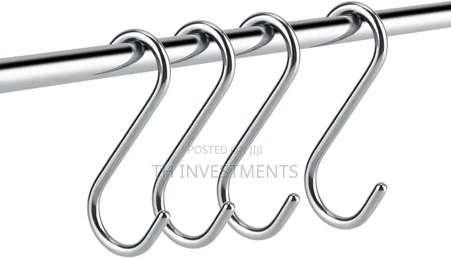 Metal S Shape Hook 3.5 (29*31*90mm 4pcs Silver Color