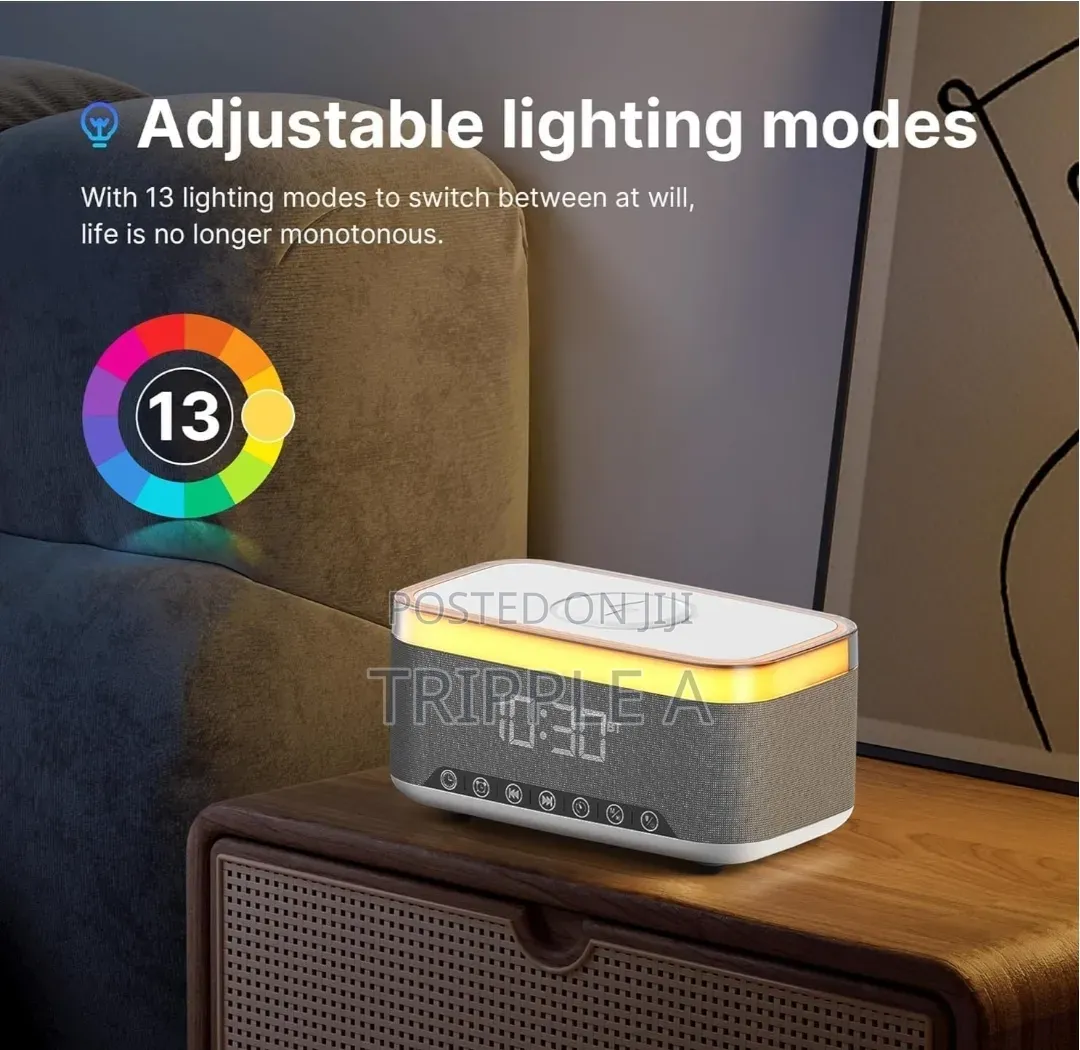 Multifunction Bluetooth Speaker Alarm Clock Wireless Charger