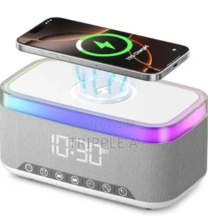 Multifunction Bluetooth Speaker Alarm Clock Wireless Charger
