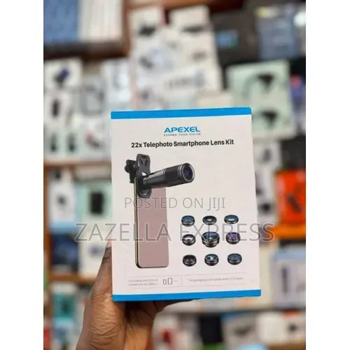 Apexel 9-in-1 Professional Phone Camera Lens Kit 22x Telephoto Fisheye