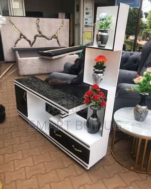 White Tvstand 1.3m Modern TV Stand Unit Modern Black