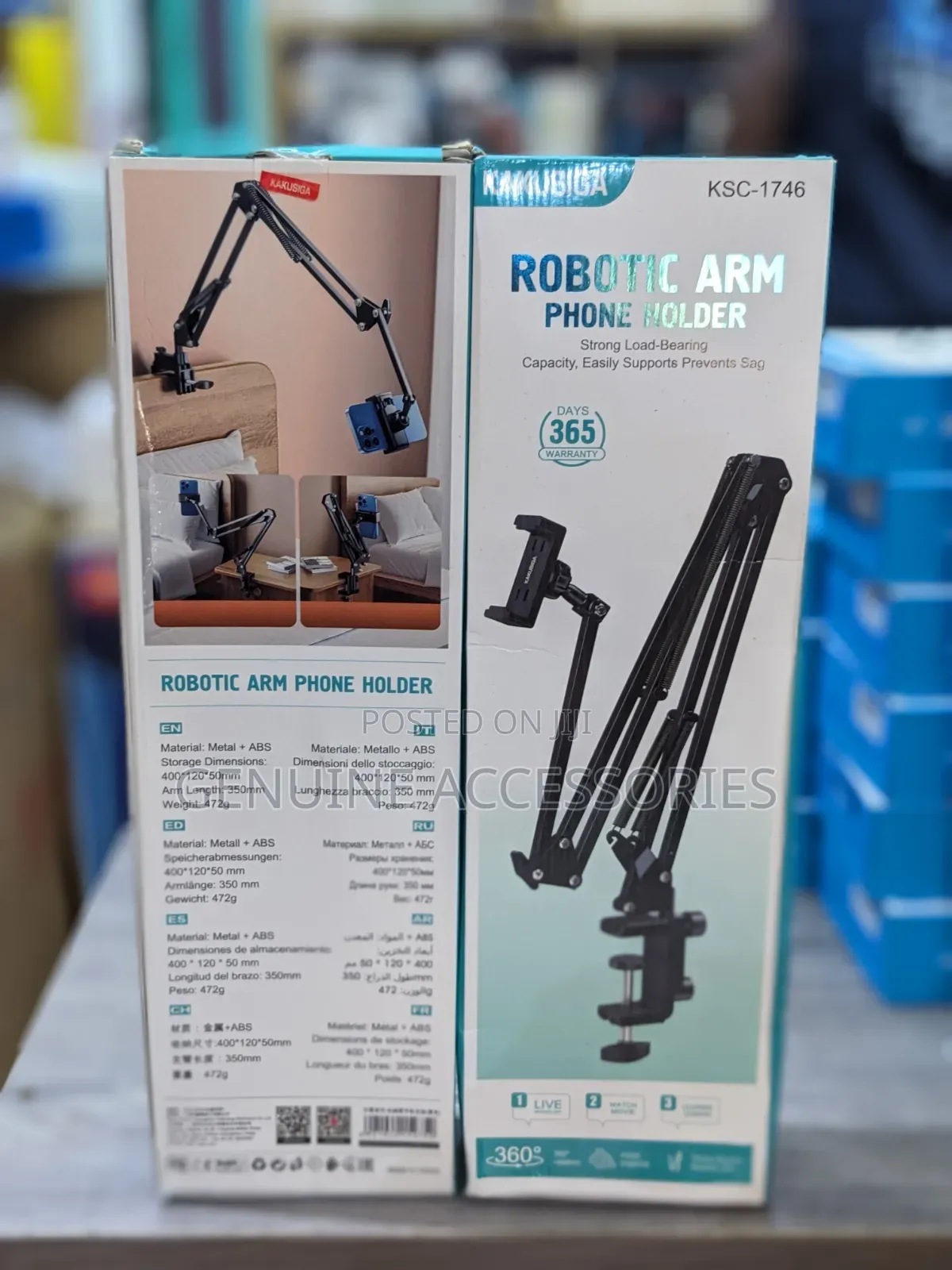 Robotic Arm Phone /Tablet Holder With Strong Load Bearing Capacity