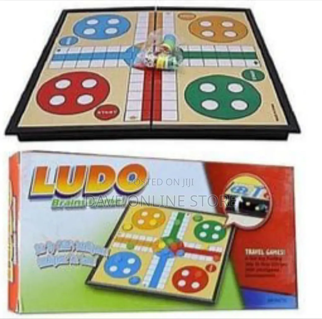 Ludo Brains Game, a Portable Magnetic Folding Board Set