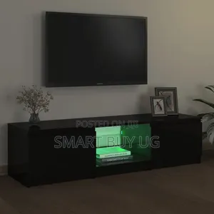TV Stand Unit 6ft Black Tvstand Wall Unit Black