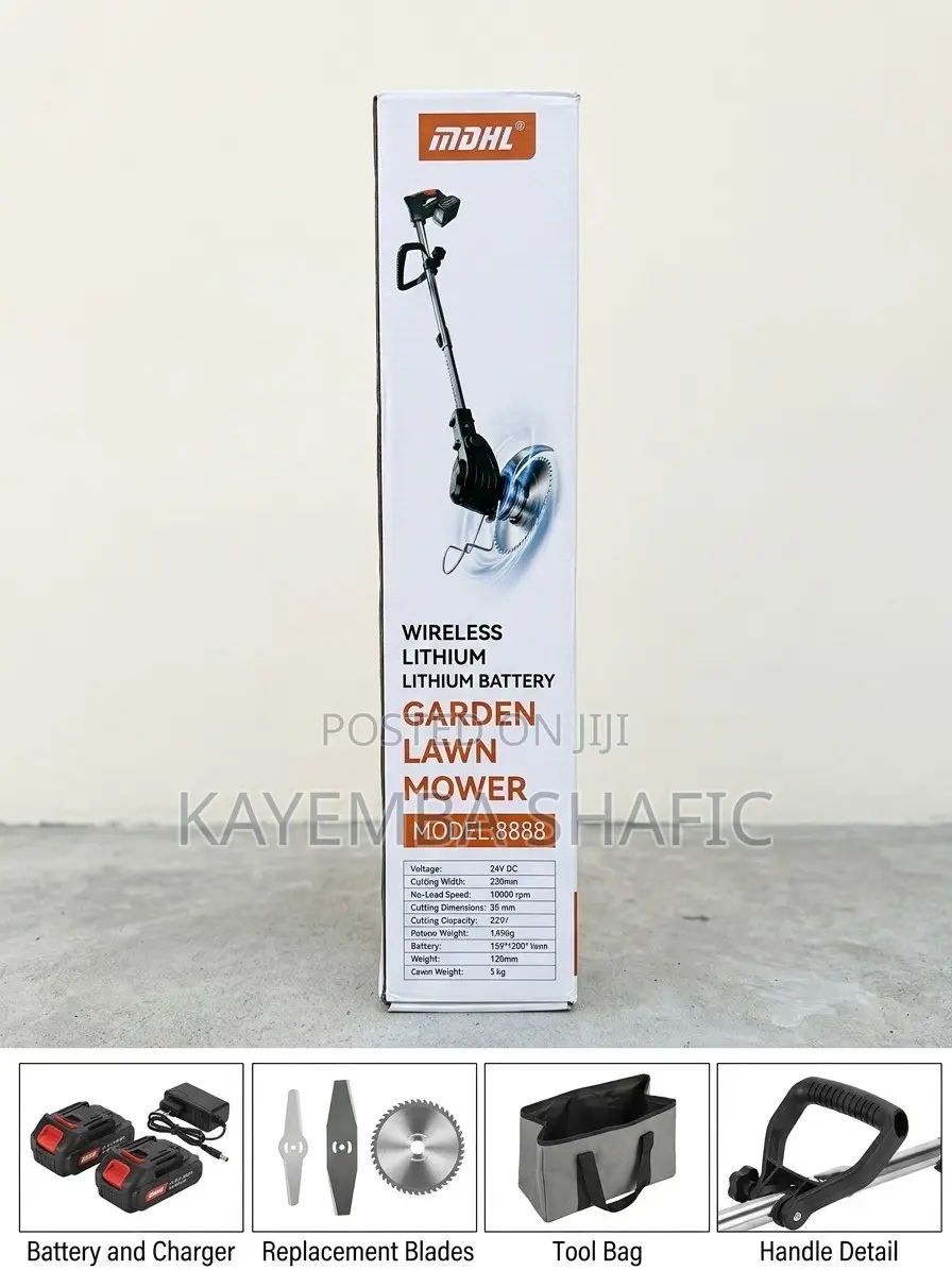 MDHL 3-in-1 Cordless Electric Lawn Mower & Brush Cutter (8888)