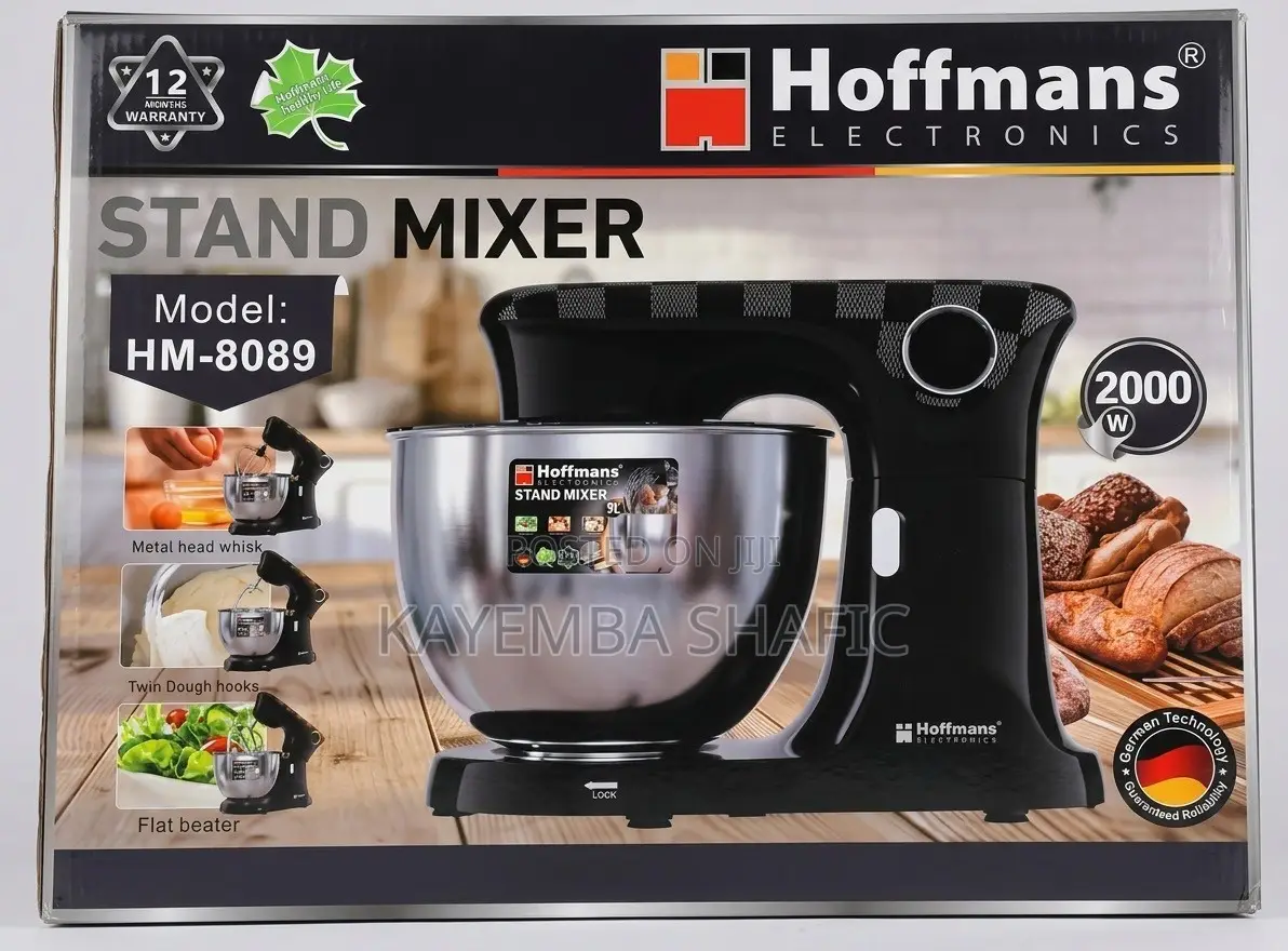 Hoffmans Electronics 9L Heavy Duty Stand Mixer 2000W (HM-8089)
