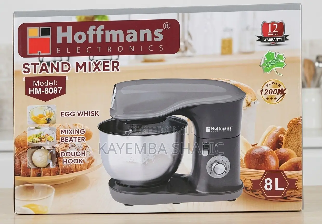 Hoffmans Electronics 8L Electric Stand Mixer 1200W (HM-8087)
