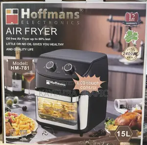 Hoffmans 15L Electric Air Fryer 2400W Oil-Free Oven (HM-781)
