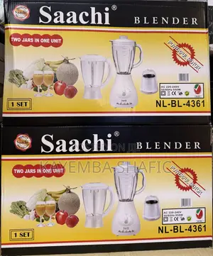 Saachi 3-in-1 Blender NL-BL-4361 With 2 Jars & Dry Grinder