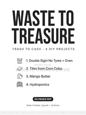 Waste to Treasure - Trash to Cash - 4 DIY Projects PDF Book (60 Pages)