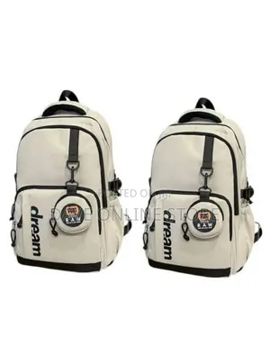 Cream-Colored Dream School Backpack