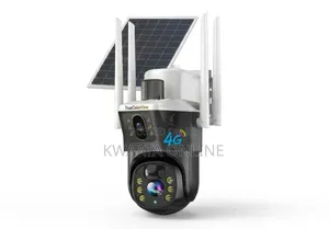 4G Sim Card/Wi-Fi Dual-Screen PTZ Solar Security Wireless HD Camera