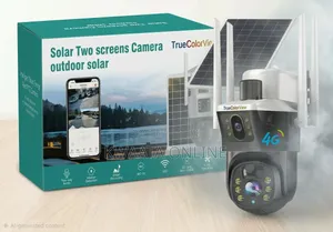 4G Sim Card/Wi-Fi Dual-Screen PTZ Solar Security Wireless HD Camera