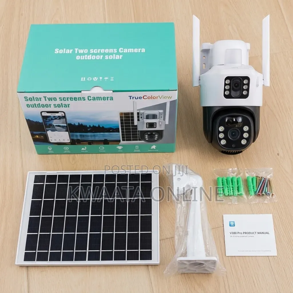4G Sim Card/Wi-Fi Dual-Screen PTZ Solar Security Wireless HD Camera