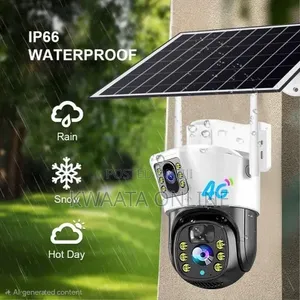 4G Sim Card/Wi-Fi Dual-Screen PTZ Solar Security Wireless HD Camera
