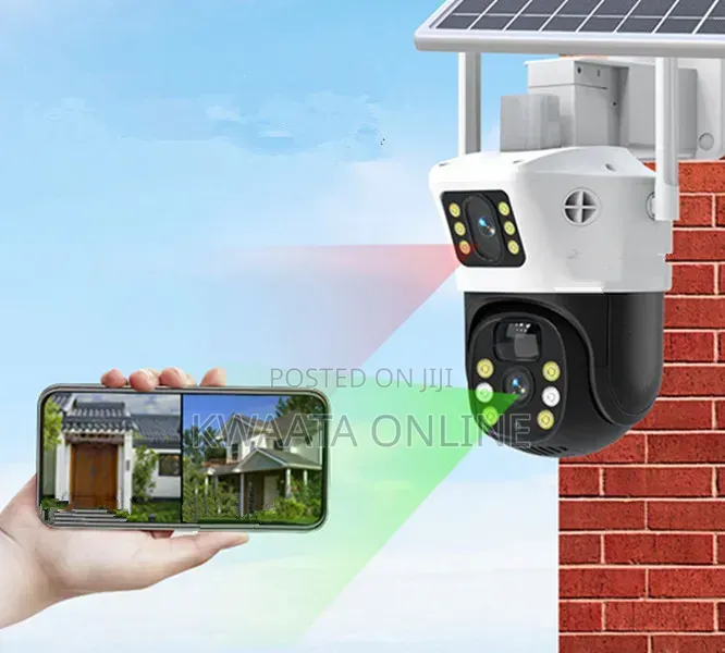 4G Sim Card/Wi-Fi Dual-Screen PTZ Solar Security Wireless HD Camera